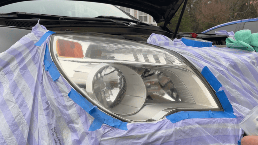 Headlight restoration after